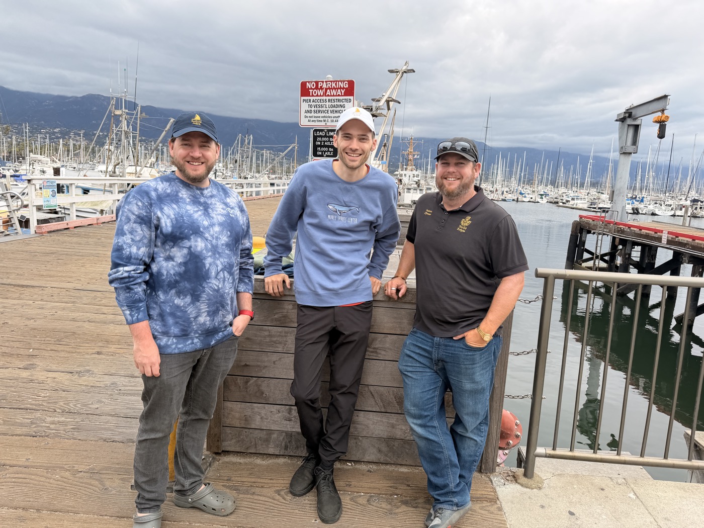 The RentalTide team at the marina
